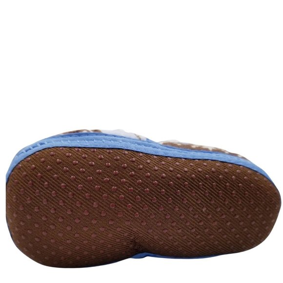 Infant Fleece Slippers Rubber Grip Bottom Moccasins Arctic Animals - Picture 4 of 8